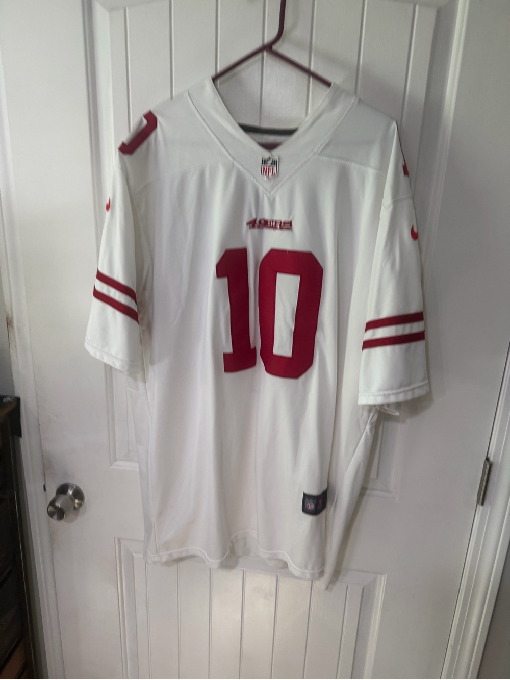 Men's Nike Jimmy Garoppolo 49ers football Jersey with Red #10